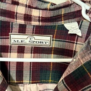 M.E. Sport Plaid Shirt
